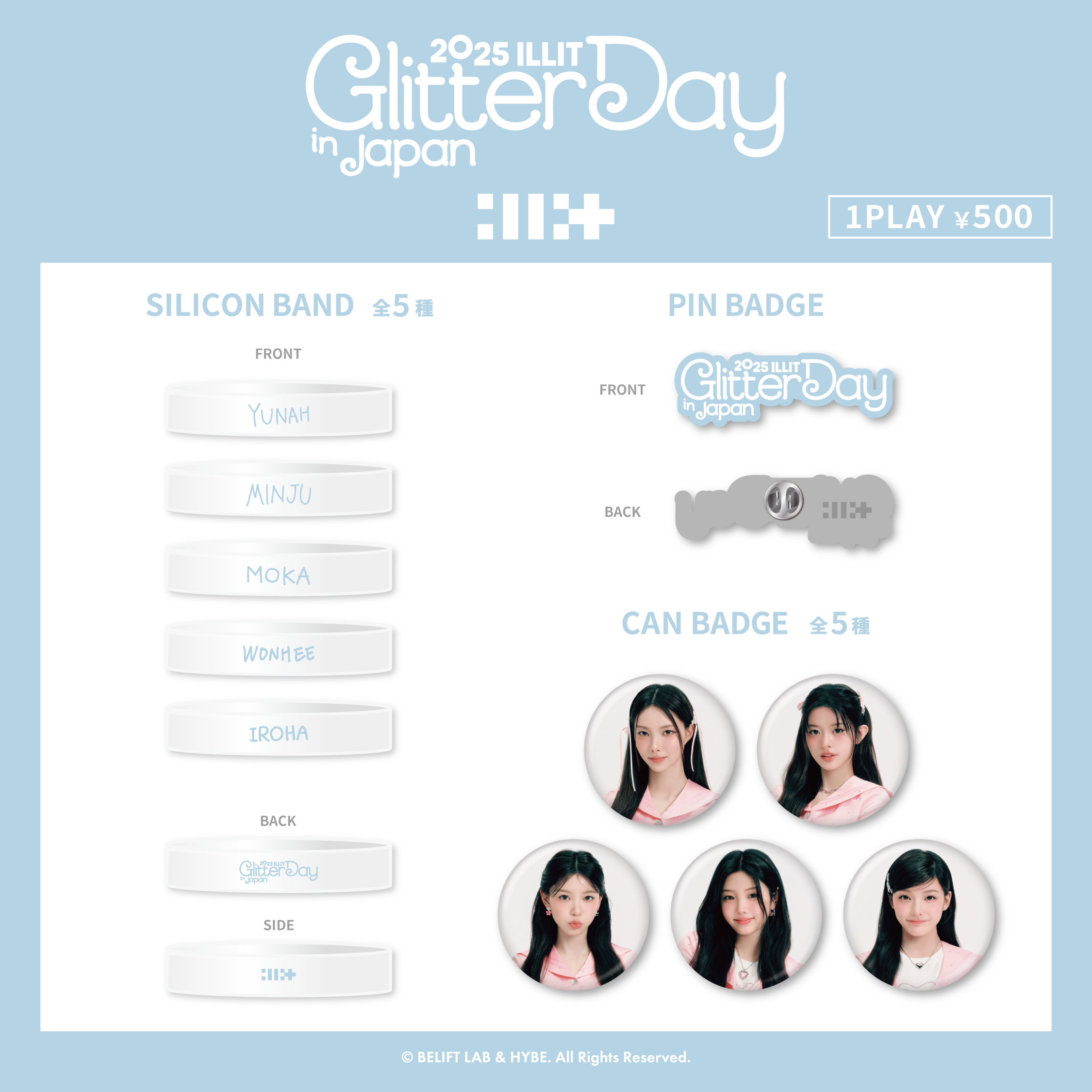 2025 ILLIT GLITTER DAY IN JAPAN CAPSULE TOY
